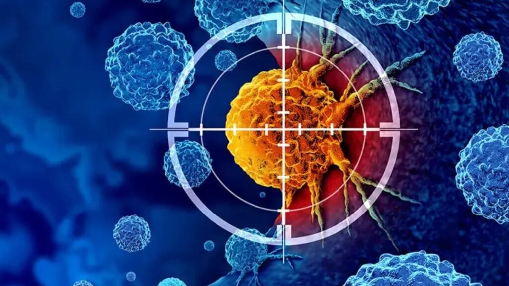 célula con signos tempranos del cáncer en la sangre